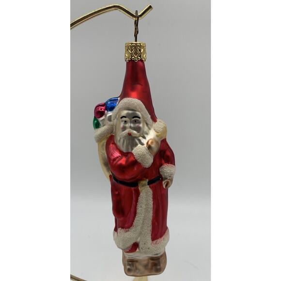 Vintage Germany Mercury Glass Father Christmas Ornament - Picture 1 of 3